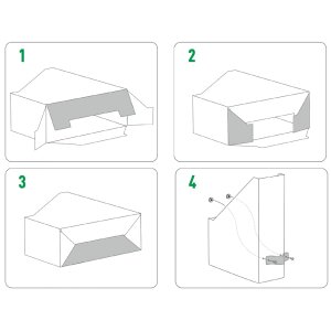 LEITZ Porte-revues Puro, A4, carton, set de 2, beige