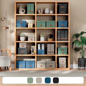 LEITZ Porte-revues Puro, A4, carton, set de 2, beige