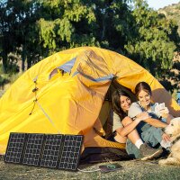 LogiLink Solarpanel, 15 Watt, faltbar, USB-A USB-C