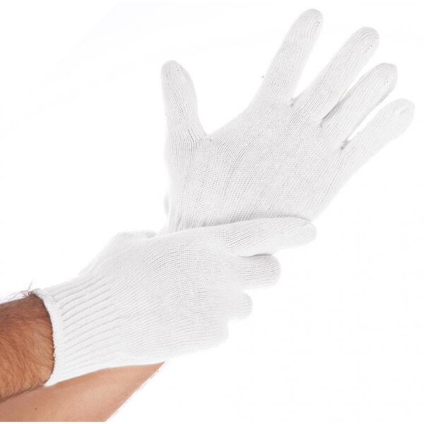 HYGONORM Gant en coton Cuff Light, M, naturel