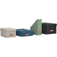 LEITZ Boîte de rangement Puro, carton, 17 L, set de 2, vert