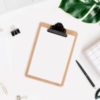 EUROPEL Speisekarten-Klemmbrett, DIN A5, hoch, Bambus