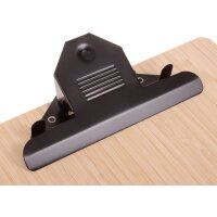 EUROPEL Speisekarten-Klemmbrett, DIN A4, quer, Bambus