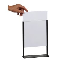 EUROPEL Tischaufsteller, DIN A4, Metall, schwarz