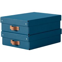 LEITZ Aufbewahrungsbox-Set Puro, Karton, 8 Liter, nachtblau