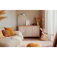 Hansa Lampadaire / Lampe de lecture LED ATRIA, noir mat