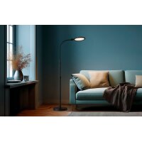 Hansa Lampadaire / Lampe de lecture LED ATRIA, noir mat