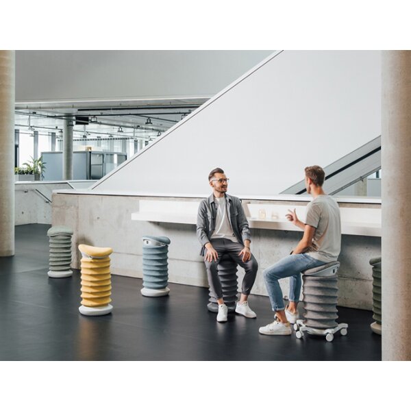 Topstar Tabouret Sitness 4D Move, blanc papyrus / bleu