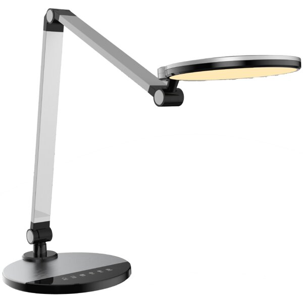PAPERFLOW Lampe de table &agrave; LED CHUCK, socle, argent