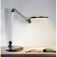 PAPERFLOW Lampe de table à LED CHUCK, socle, argent