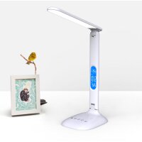 PAPERFLOW Lampe de table à LED FOLEY, socle, blanc