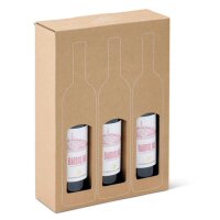ColomPac Wein-Präsentkarton, braun, für 1 Flasche