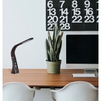 PAPERFLOW Lampe de table à LED CLARK, socle, noir