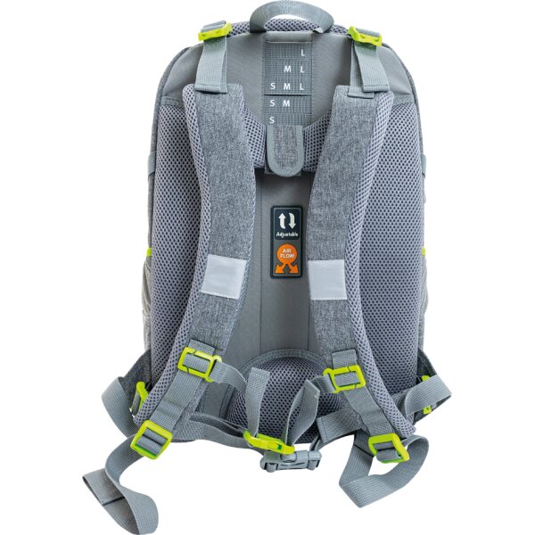 EBERHARD FABER Schulrucksack X-Style, grau grün