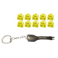 shiverpeaks RJ45-Port Blocker mit Schlüssel, gelb
