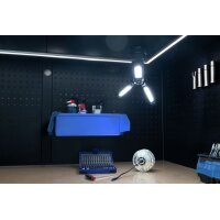 ANSMANN LED Akku-Arbeitsstrahler Triohead 7000R, mit Stativ