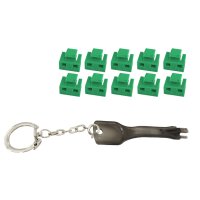 shiverpeaks RJ45-Port Blocker mit Schlüssel, grün