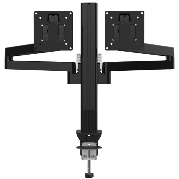 UNiLUX Bras support double écran AXIO, pince, noir