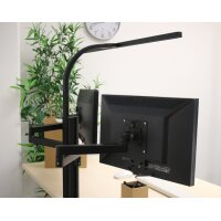 UNiLUX Doppel-Monitorarm AXIO, Klemmbefestigung, schwarz