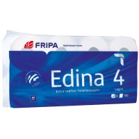 Fripa Toilettenpapier Edina, 4-lagig, hochweiss