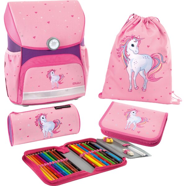 EBERHARD FABER Kit cartable EFAlino Licorne, 4 pièces
