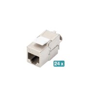 DIGITUS Panneau de brassage modulaire 19, 24 ports, garni