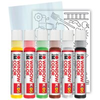 Marabu KiDS Window Color-Set "Bauernhof", 6 x...