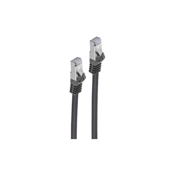 shiverpeaks Patchkabel PUR, Kat. 6A, S FTP, 20,0 m, schwarz