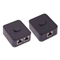 shiverpeaks Manueller Netzwerk-Switch, 3-fach, schwarz