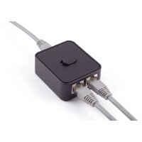 shiverpeaks Manueller Netzwerk-Switch, 3-fach, schwarz