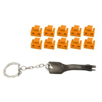 shiverpeaks RJ45-Port Blocker mit Schlüssel, weiss