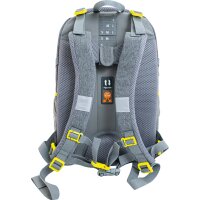 EBERHARD FABER Schulrucksack X-Style, grau neongelb