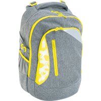 EBERHARD FABER Sas à dos scolaire X-Style, gris / jaune fluo