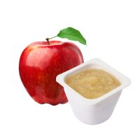 HELLMA Compote de pommes, 48 portions, dans un carton