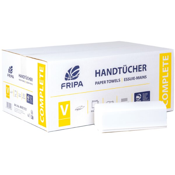Fripa Handtuchpapier COMPLETE, 250 x 230 mm, V-Falz,hochweiss