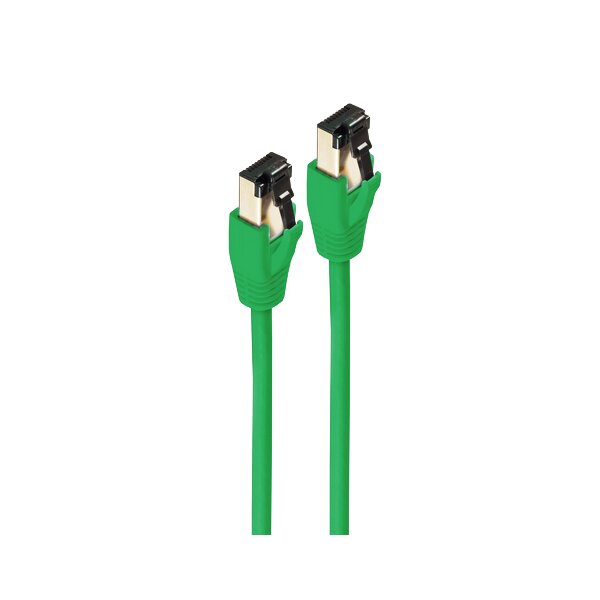 shiverpeaks Patchkabel Kat. 8.1, F FTP, 10,0 m, gr&uuml;n
