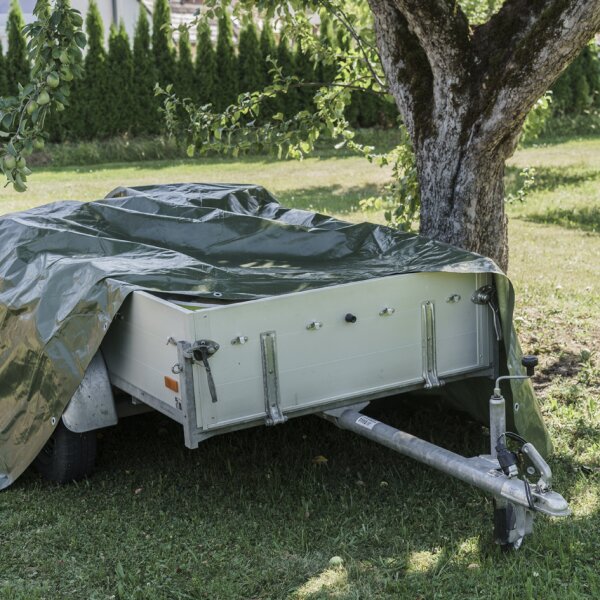 AGRIplus Bâche toile avec oeillets, 10 x 15 m, 150 g, vert