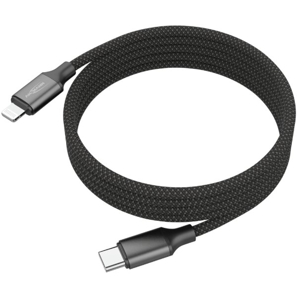 ANSMANN C&acirc;ble magn&eacute;tique charge et donn&eacute;es, USB-C-Lightning