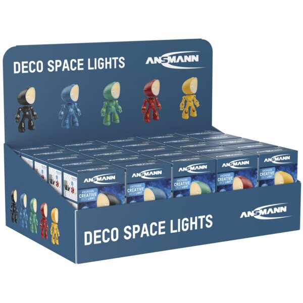 ANSMANN Lampe LED DECO SPACE LIGHT, pr&eacute;sentoir de 25