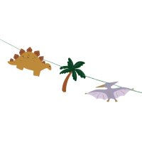 PARTYDECO Guirlande Happy Birthday 4.5m GRL106 Dinosaures