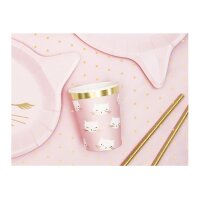 PARTYDECO Gobelets 200ml KPP42-EU1 Chatons 6 pièces