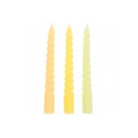 RICO DESIGN Bougies en spirale 10cm 400105 Smokey jaune...