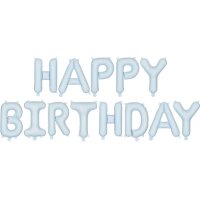 PARTYDECO Ballon en plastique 340x35cm FB6T-001J Happy...