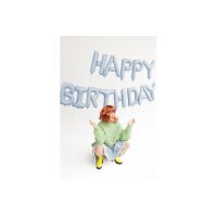 PARTYDECO Ballon en plastique 340x35cm FB6T-001J Happy...