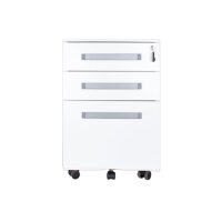 CONTINI Rollcontainer 102460 weiss, 3 Schubladen