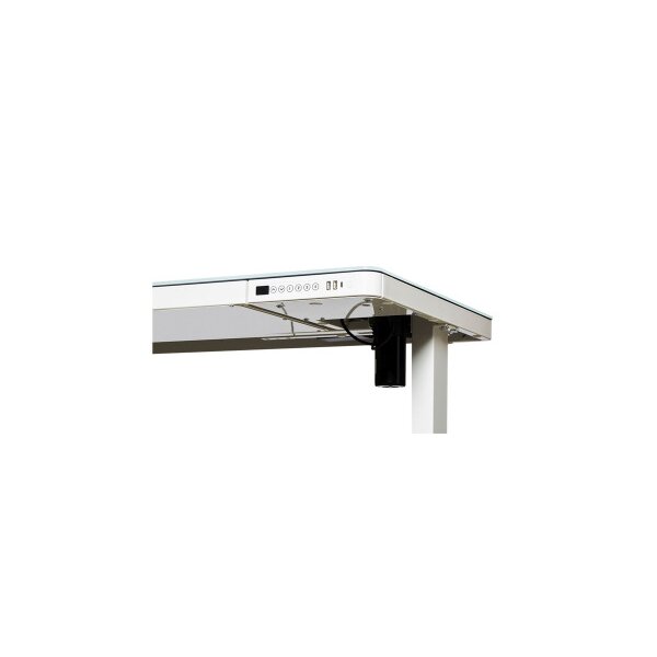 CONTINI Table de bureau ET118 120x60cm 103780 blanc, verre
