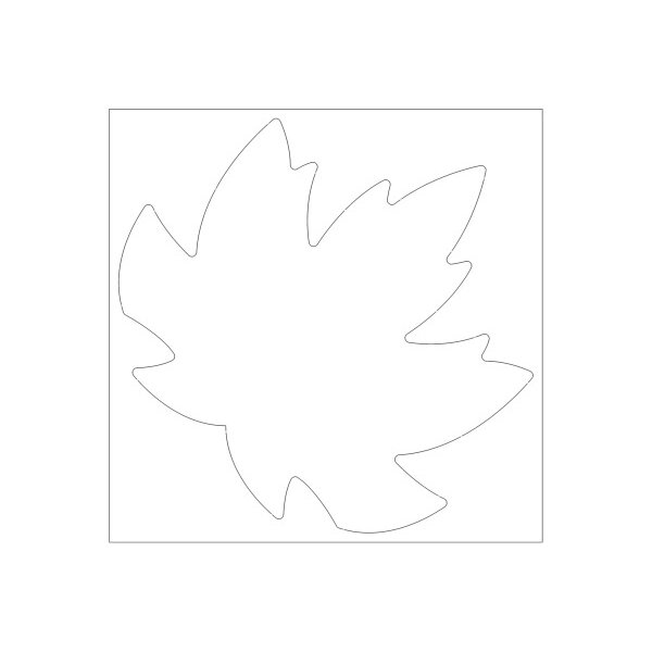 URSUS Motifs en blanc 23x23cm 17120003F Feuille dautomne 20 feuilles