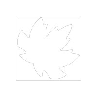 URSUS Motifs en blanc 23x23cm 17120003F Feuille dautomne 20 feuilles