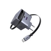 UGREEN Fast Charger 2-Port 45W GaN 65822 Retractable Cable