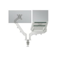 LEITZ Monitorarm Ergo 6538-00-85 Grau, inkl. Laptophalter